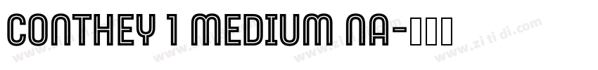 Conthey 1 Medium Na字体转换